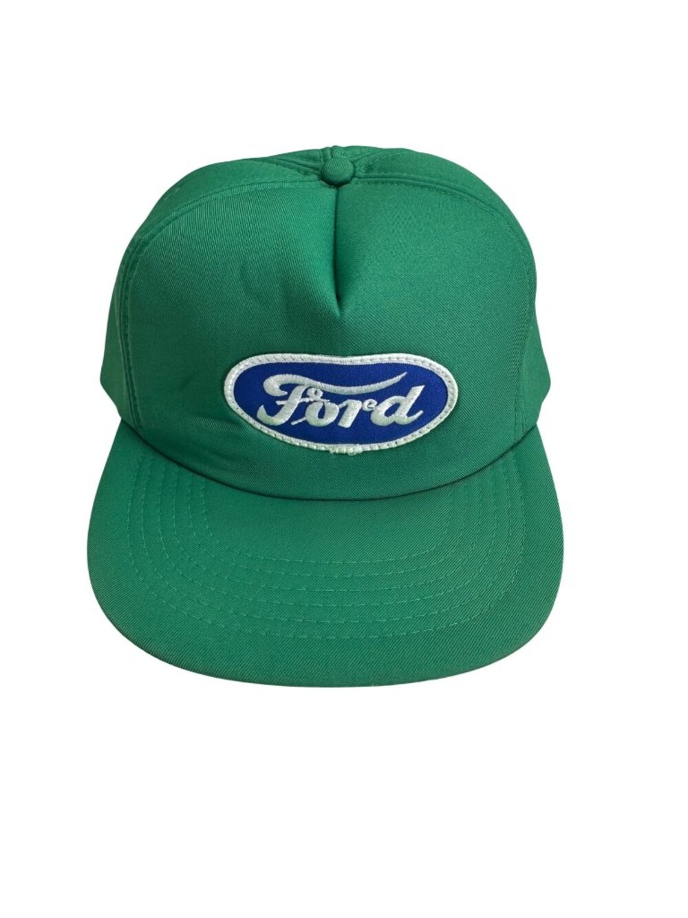 Vintage Ford Green Snapback Trucker Hat Adjustable Embroidered Logo